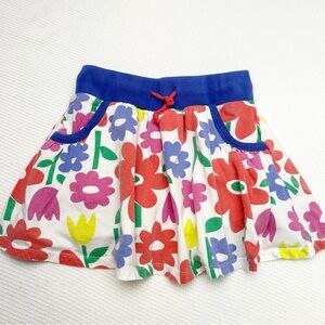 Mini Boden Girls Skort 7-8y Multicolored Floral